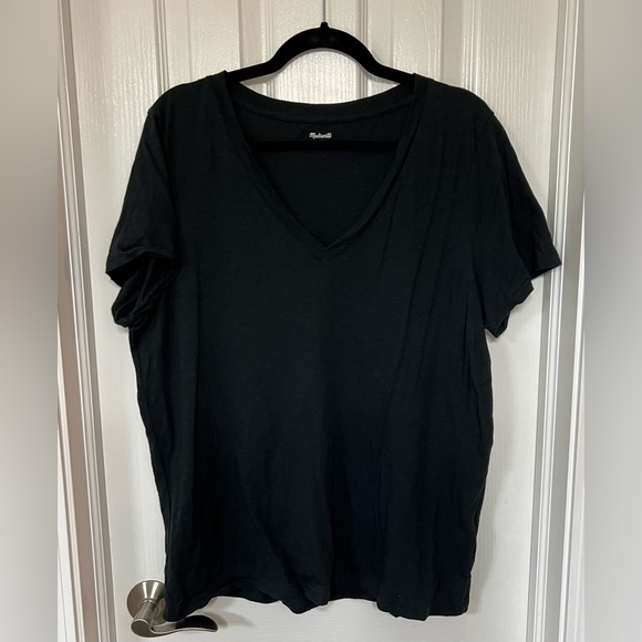 Madewell 100% Cotton Short Sleeve V-Neck T-shirt Bundle Size XL - Picture 2 of 12